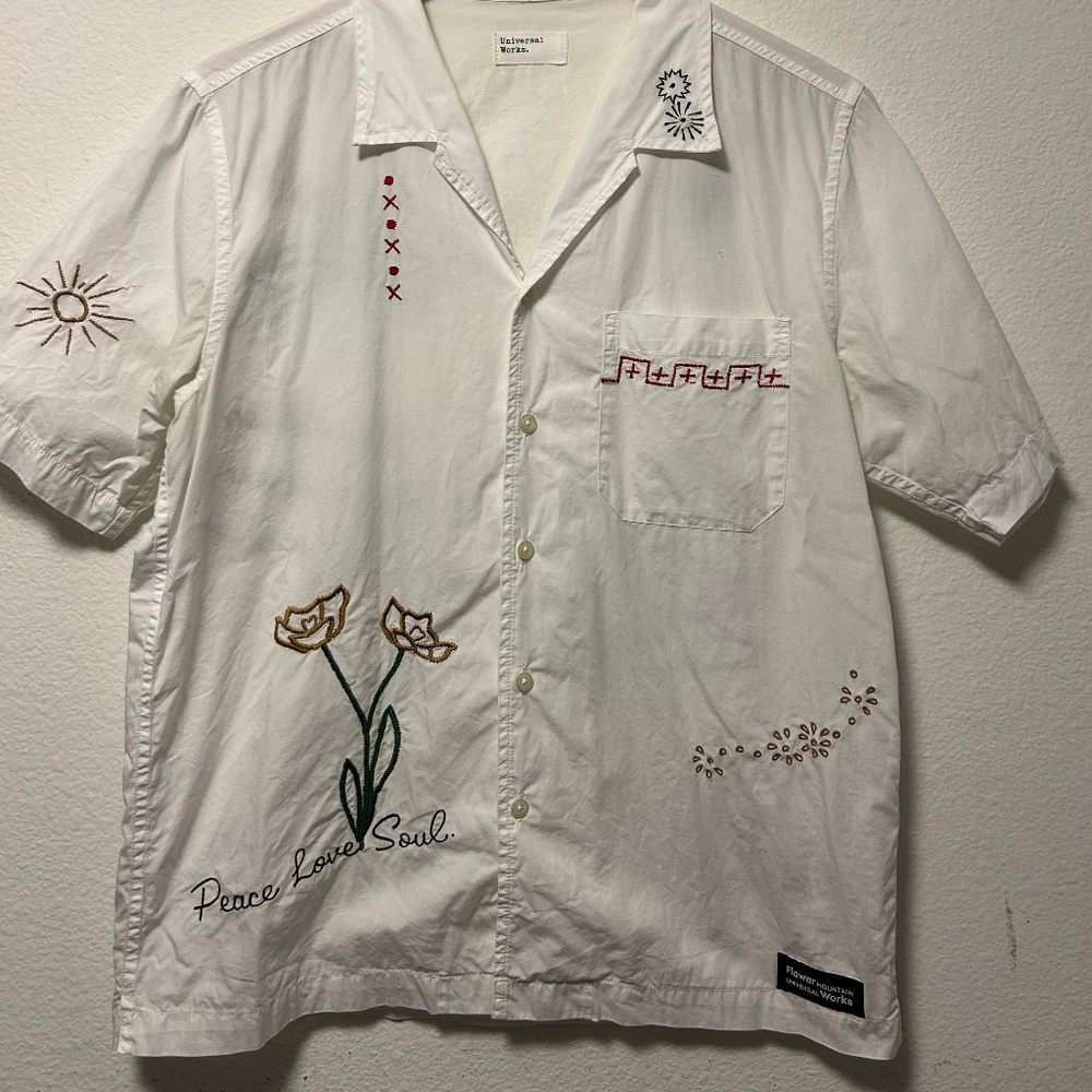 Universal Works Men's Emboidered Shirt